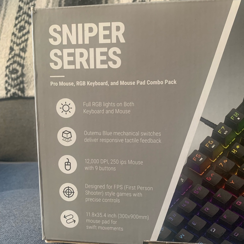 Combo gaming keyboard & mouse